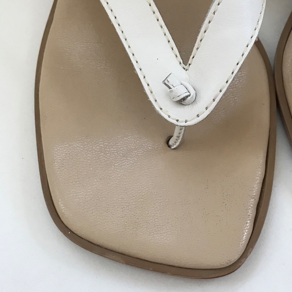 ETIENNE AIGNER Leather Sandals Low Block Heel Slingback Slip On Women’s Size 7.5 - Picture 7 of 16